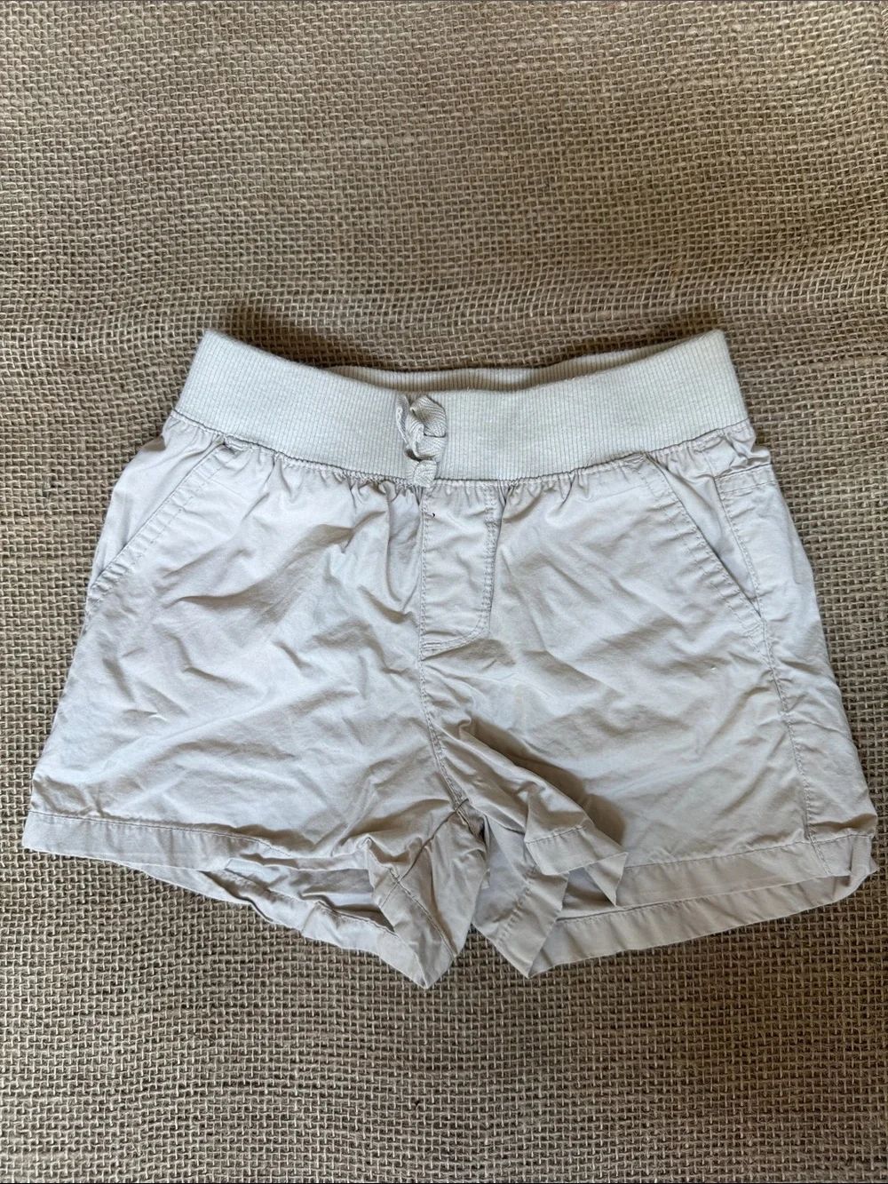 The Children's Place Cream Elastic Waist Shorts